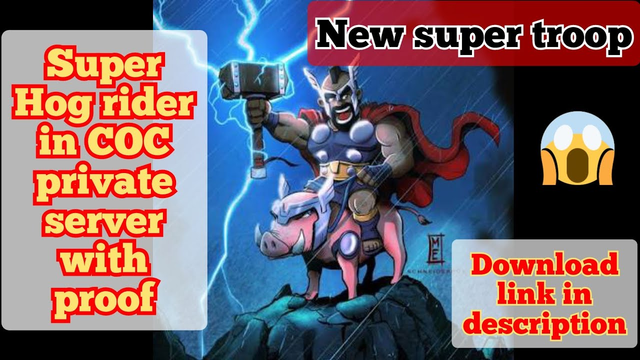 Super builder hog rider in COC private server with proof & download link / COC latest private server