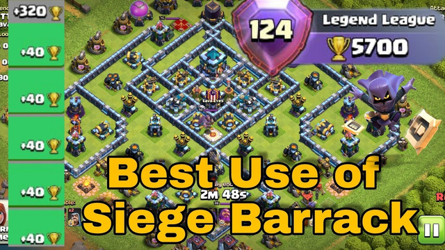 +320!! Global Top Player Pushing 3 Star Attacks!! Best Use of Siege Barrack!! #clashofclans. #coc