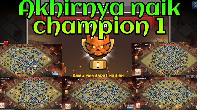 Amazing.!! Akhirnya naik champion 1 | liga clan war league th13 2020 | clash of clans indonesia