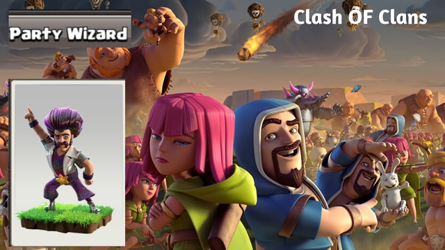 It Time to Play With NEW PARTY WIZARD (Clash of clan 8THAnniversary) #clashofclan#coc#justultrainfo