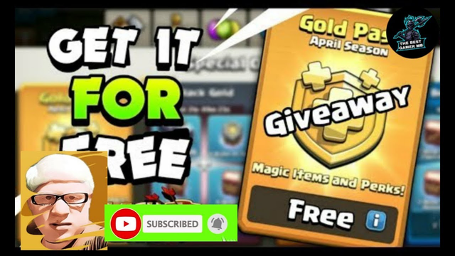 CLASH OF CLANS GOLD PASS GIVEAWAY HERE