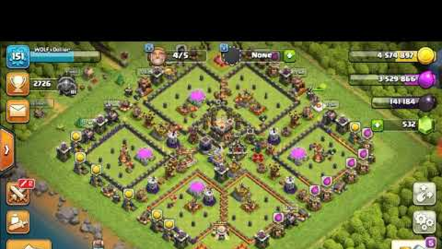 How to get more trophies fast + some live attack || Clash of clans