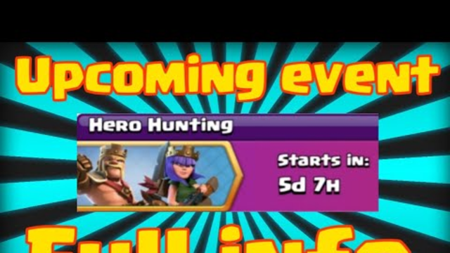 Clash of Clans Upcoming Events Rewards Information || Hero Hunting Event Full Rewards coc 2020 ||
