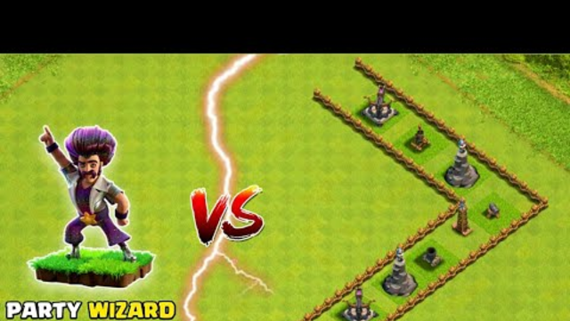Party Wizards vs Defence | New Event Party Wizard Clash Of Clans |  Epic Battle coc