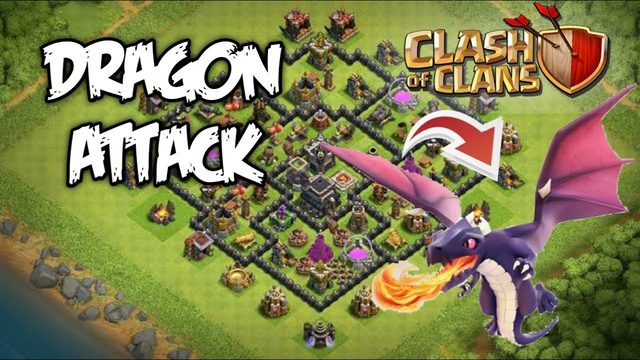CLASH OF CLANS | DRAGON ATTACK TOWNHALL #08| BEGINNER'S GUIDE
