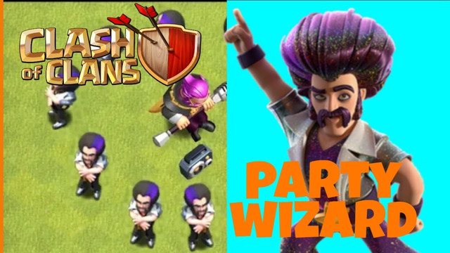 trops DJ Party wizard  -  Clash of clans Indonesia