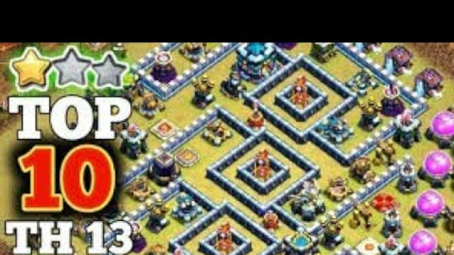 Top 10 Bases Of Th13 In Clash of clans