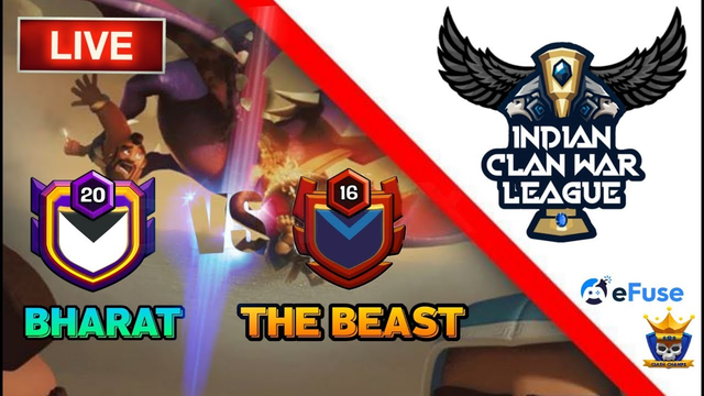 BHARAT vs THE BEAST... ICWL Qualifiers COC LIVE