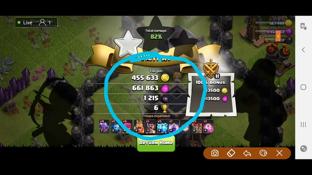 Live Attack TH8|Clash of Clans