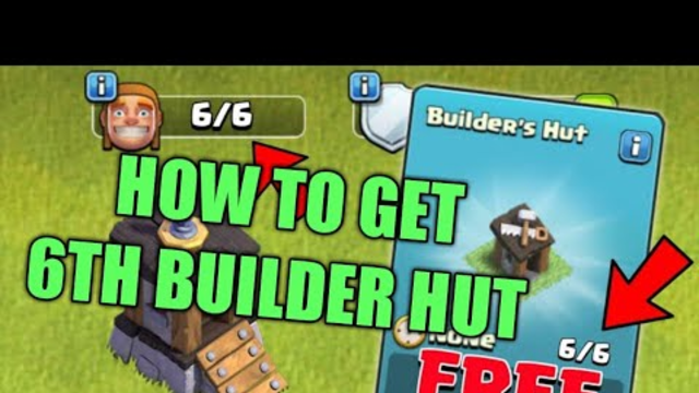 How to get Unlock 6th builder hut otto hut for free in home village clash of clans #coc hindi 2020