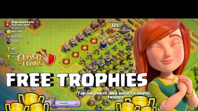So Many Free Trophies In Clash Of Clans