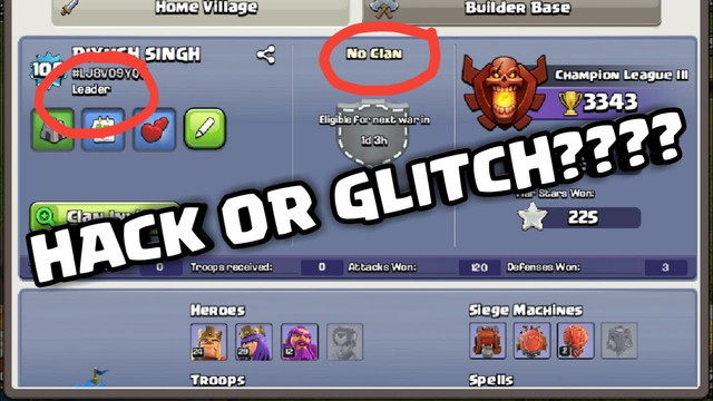 NEW GLITCH HOW TO BECOME CLAN LEADER WITHOUT STAYING IN ANY CLAN IN CLASH OF CLANS LATEST GLITCH