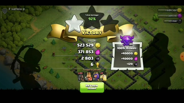 Best Loot Attack on townhall 9 base || COC best loot attack