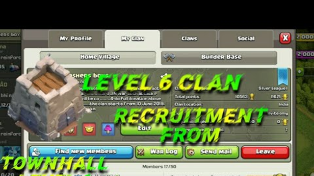 Clan recruitment for war and friends // clash of clans  // #clanrecruitment #cocindia
