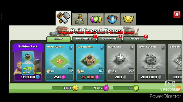 Clash of clans #2 upgraded town hall 2  finshing