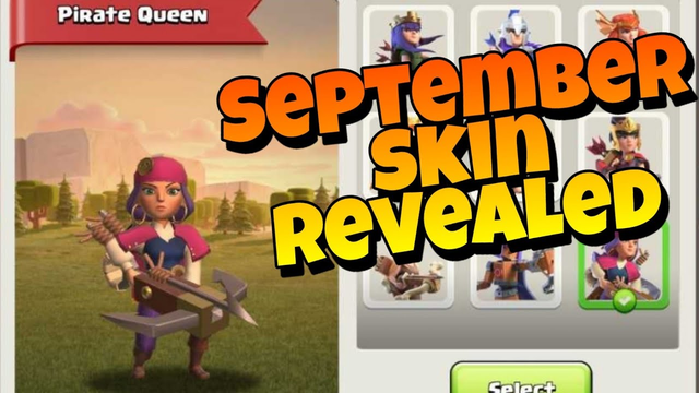 New Pirate Queen Skin Animation coc | clash of clans September 2020 Skin | coc september 2020 skin