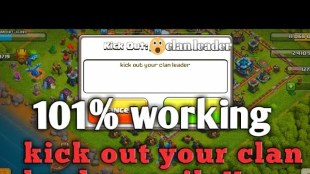 How to kick out clan leader ! any clash of clans ! new update ! new trick -2020 coc ! MJ gaming play