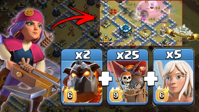 WRECKS TH13 Base With Queen Walk Lavaloon - Most Powerful TH13 Attack Strategy in Clash of Clans