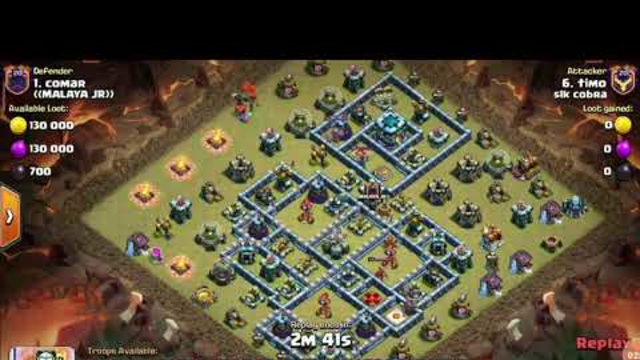 Best Th13 attack strategy in clash of clans! Global top #1 player army! Mylifegaming