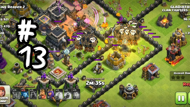 CLASH OF CLANS | TOWNHALL 9 GAMEPLAY | COC PART - 13