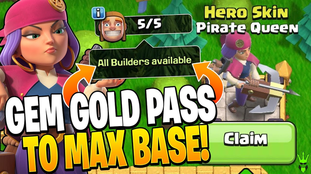 GEMMING THE GOLD PASS TO MAX MY BASE!! - Clash of Clans