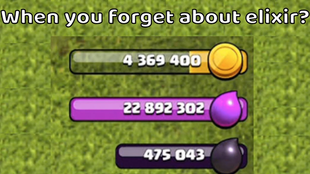 Can't believe I forgot to spend the elixir!!! Clash of Clans