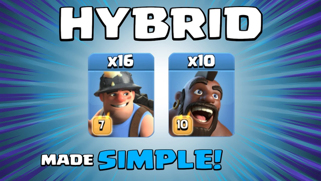 HOG/MINER HYBRID MADE SIMPLE! TH13 Attack Strategy | Clash of Clans