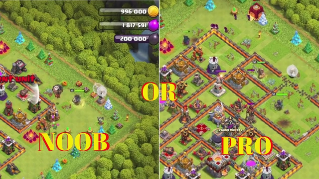 Am I  Noob Or Pro In Hybrid Attack ? clash of clans.......