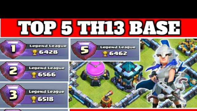 TOP 5 Th13 War Base With Link [2020] Best Town Hall 13 Base || In Clash Of Clans -  COC