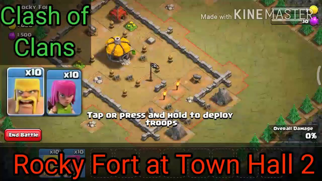 Rocky Fort Attack 3 stars at Town Hall 2 |Clash of clans|