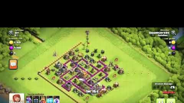 Collecting trophies in clash of clans by attacking part-3....