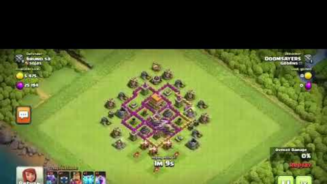 Collecting trophies in clash of clans by attacking part-2....