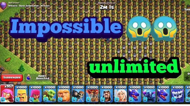 Impossible Attack must See it #COC
