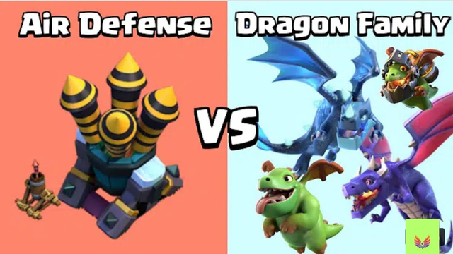 Every dragon family vs Every Air defense | Clash of clan competition | Knowledge for every coc lover