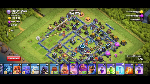 Max Townhall 13 - Perfect 3 STAR Attack  on Clash of Clans!!