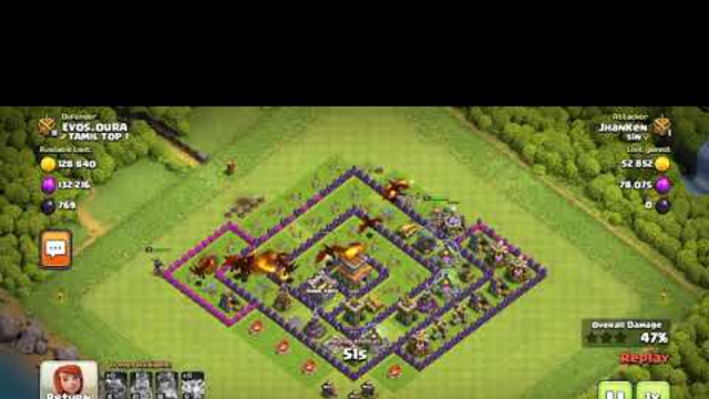 Clash of Clans 100% raid with dragons in your army