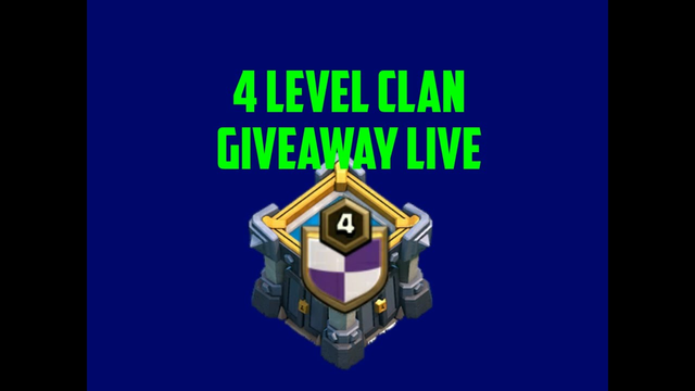 4 level clan giveaway live and visit your base Clash of clans live