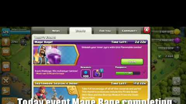 Today Event Mage Rage Completing ! New updates Coming Soon in Clash of clans 2020