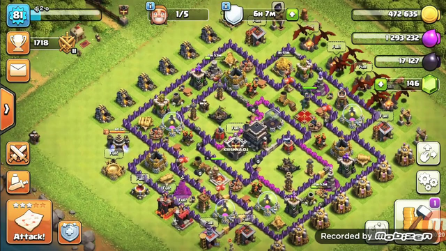 Attacking in war gameplay(op) IN COC clash of clan