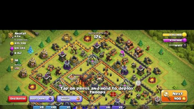 CLASH OF CLANS!!(by fifty-five thousand black potions in an hour)!!