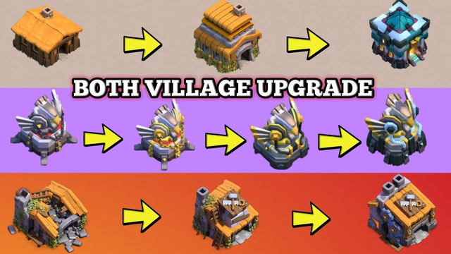 Upgrading Both Village in 9 Minutes | Clash of Clans Both Village Upgrade