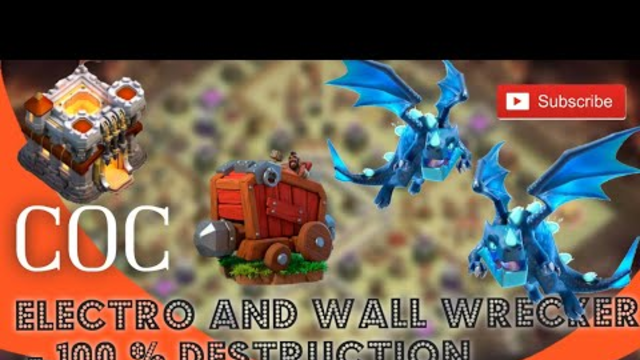 Town Hall 11 War  with Elctro and Wall Wrecker in COC | Clash of Clans Attack for TH11