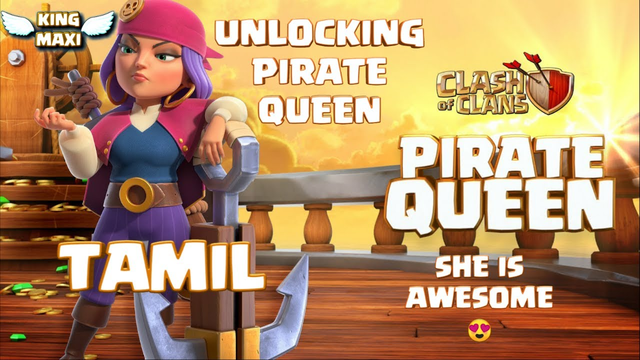 UNLOCKING PIRATE QUEEN | SEPTEMBER SEASON GOLD PASS | SHE IS AWESOME | CLASH OF CLANS | KING MAXI!!!