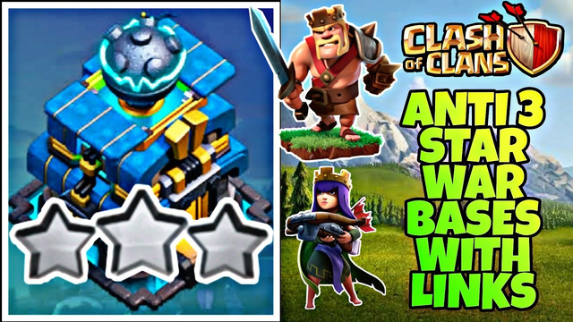 TH12 TOP 5 ANTI 2 STAR WAR BASE WITH LINKS|| CLASH OF CLANS