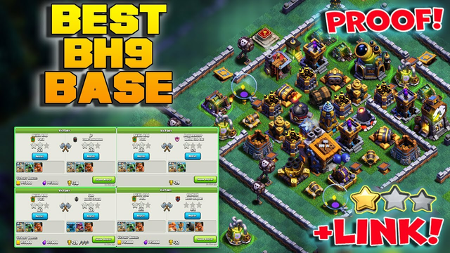NEW! BH9 Base 2020 Link | Builder Hall 9 Base - Clash of Clans