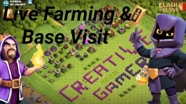 Live Farming & Base Visit/Clash of Clans