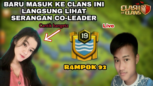 Pindah Clan RAMPOK 92 Langsung Lihat Attack Live | Clash Of Clans