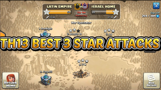 Perfect War LATIN EMPIRE vs ISRAEL HOME - Clash of Clans