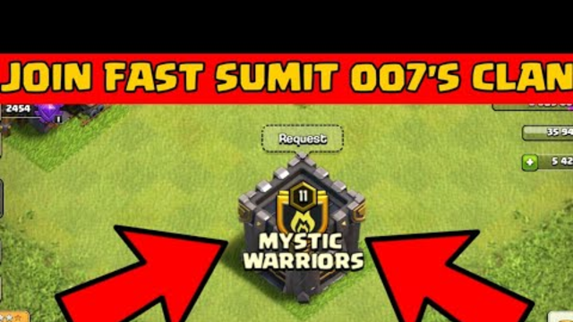 How to join the family clan of sumit 007 in clash of clans 2020 || clash with ved