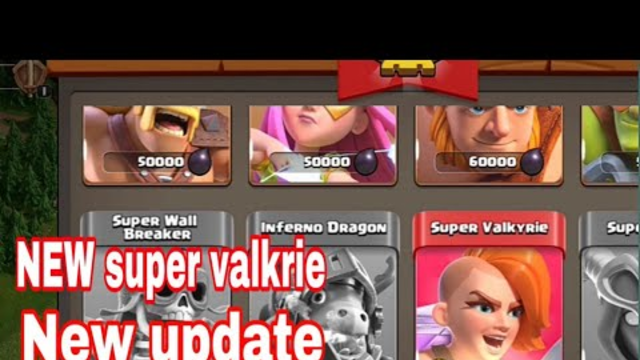 New super troop || super valkrie ||update now clash of clans